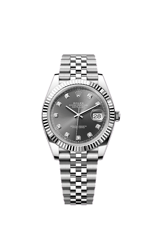 Slate Wimbledon dial, Jubilee bracelet