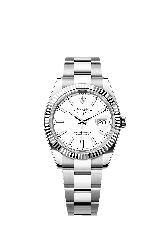 White dial, Oyster bracelet