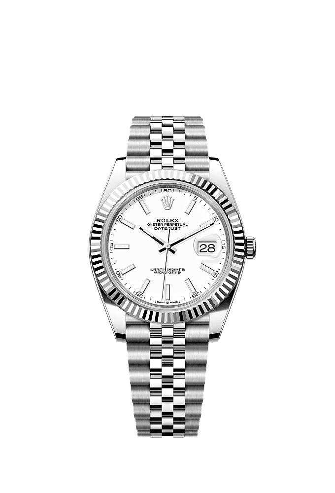 White dial, Jubilee bracelet