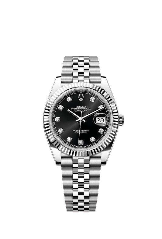 Bright Black dial, Jubilee bracelet