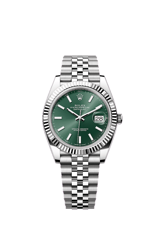 Mint Green dial, Jubilee bracelet