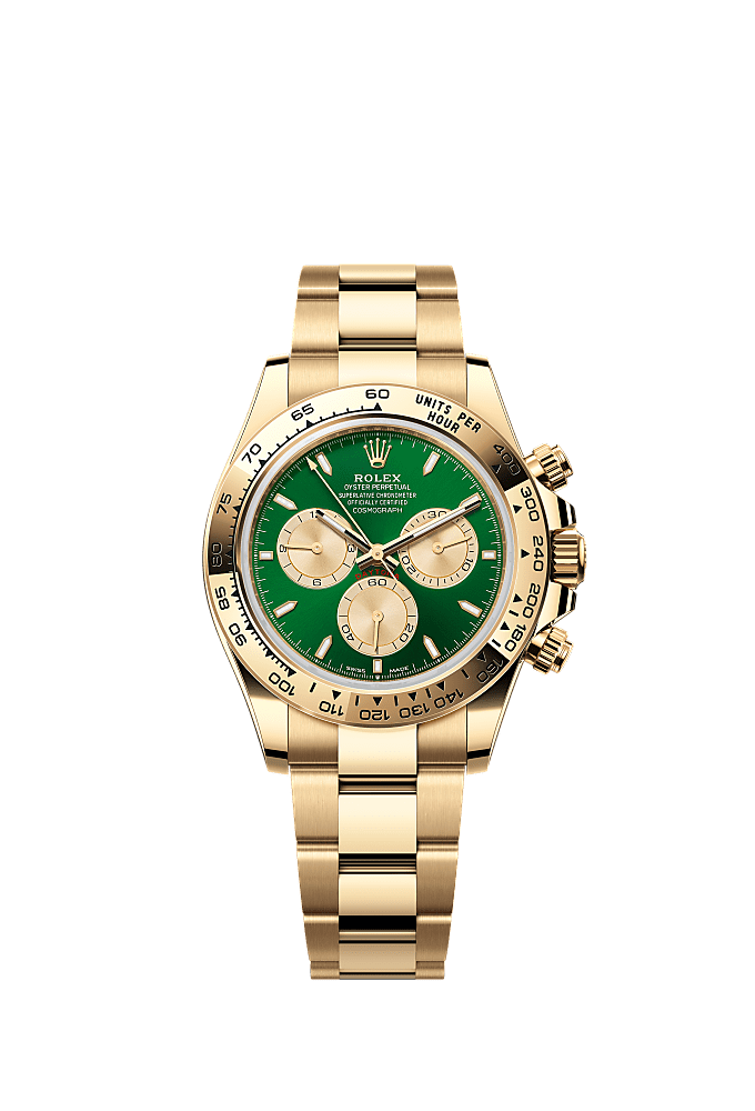 Green dial, Oyster bracelet