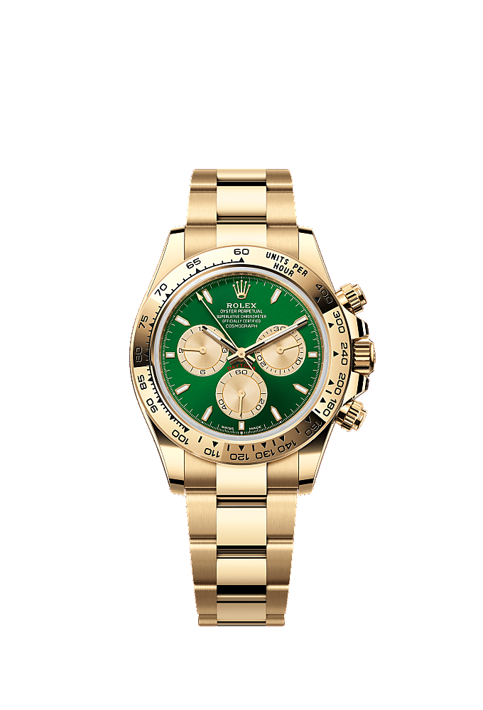 Green dial, Oyster bracelet