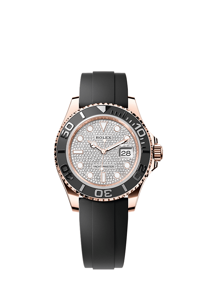 Diamond-Paved dial, Oysterflex bracelet