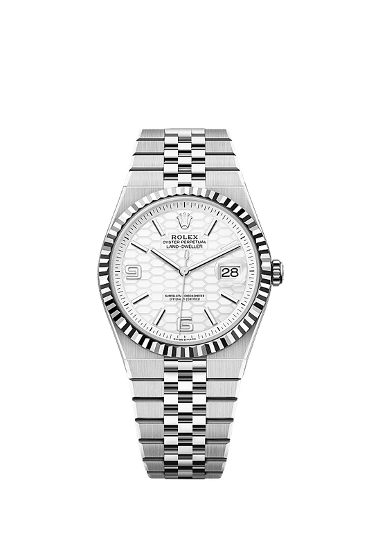 Rolex Land-Dweller 40 127334 - 40mm White Rolesor