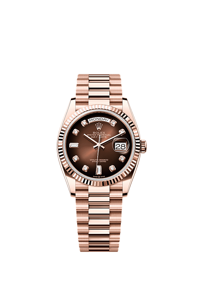 Rolex Day-Date 36 128235 - 36mm 18ct Everose Gold
