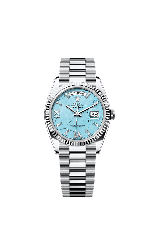 Ice Blue dial, President bracelet