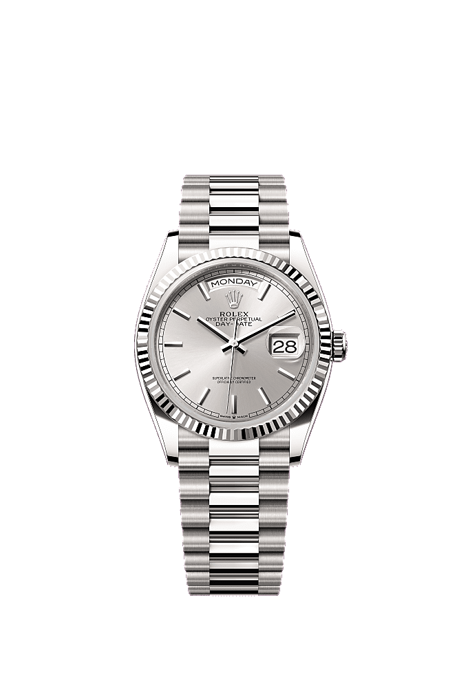 Bright Black dial, President bracelet