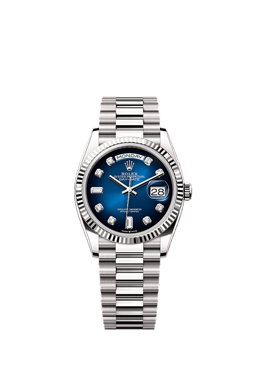 Blue Ombre dial, President bracelet
