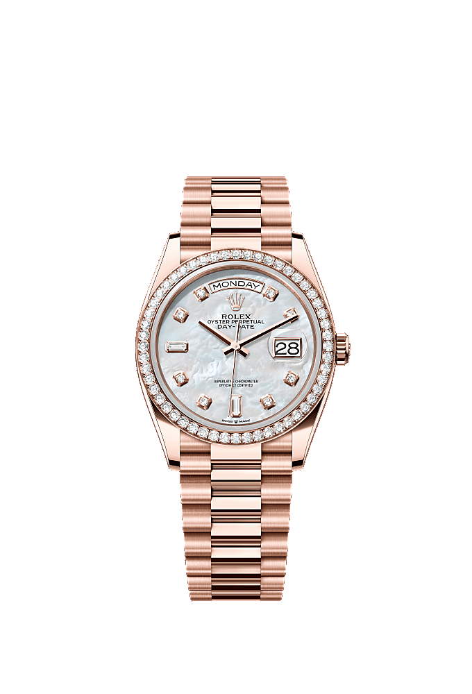 Diamond-Paved dial, President bracelet