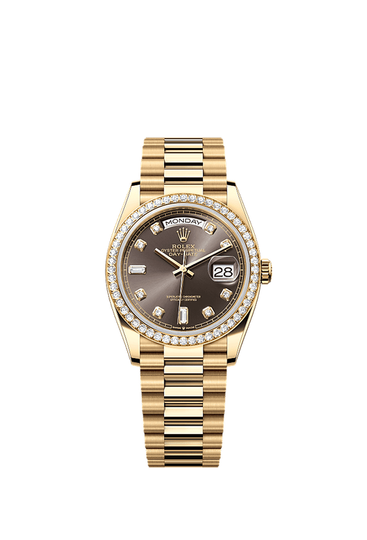 Rolex Day-Date 36 128348RBR - 36mm 18ct Yellow Gold