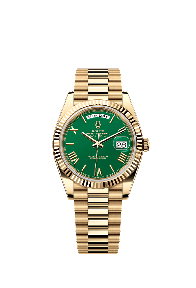 Green Ombre dial, President bracelet