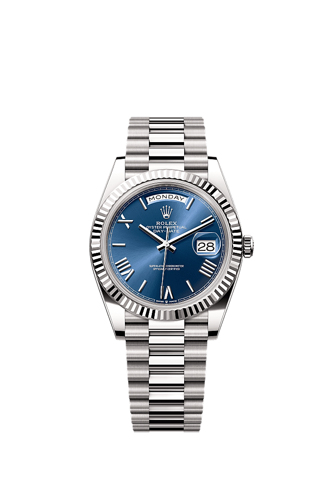 Blue Ombre dial, President bracelet