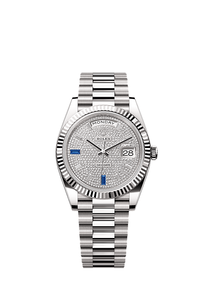 Meteorite dial, President bracelet