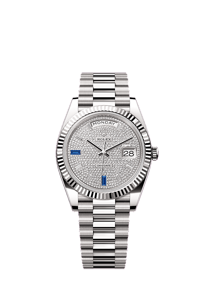 Meteorite dial, President bracelet