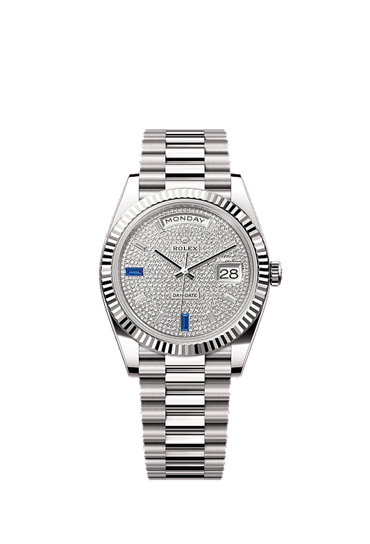 Meteorite dial, President bracelet