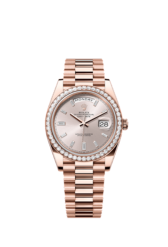Diamond-Paved dial, President bracelet