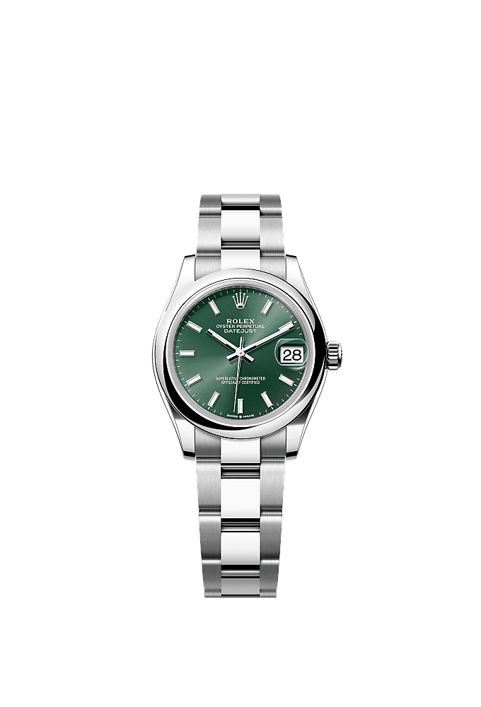 Mint Green dial, Oyster bracelet