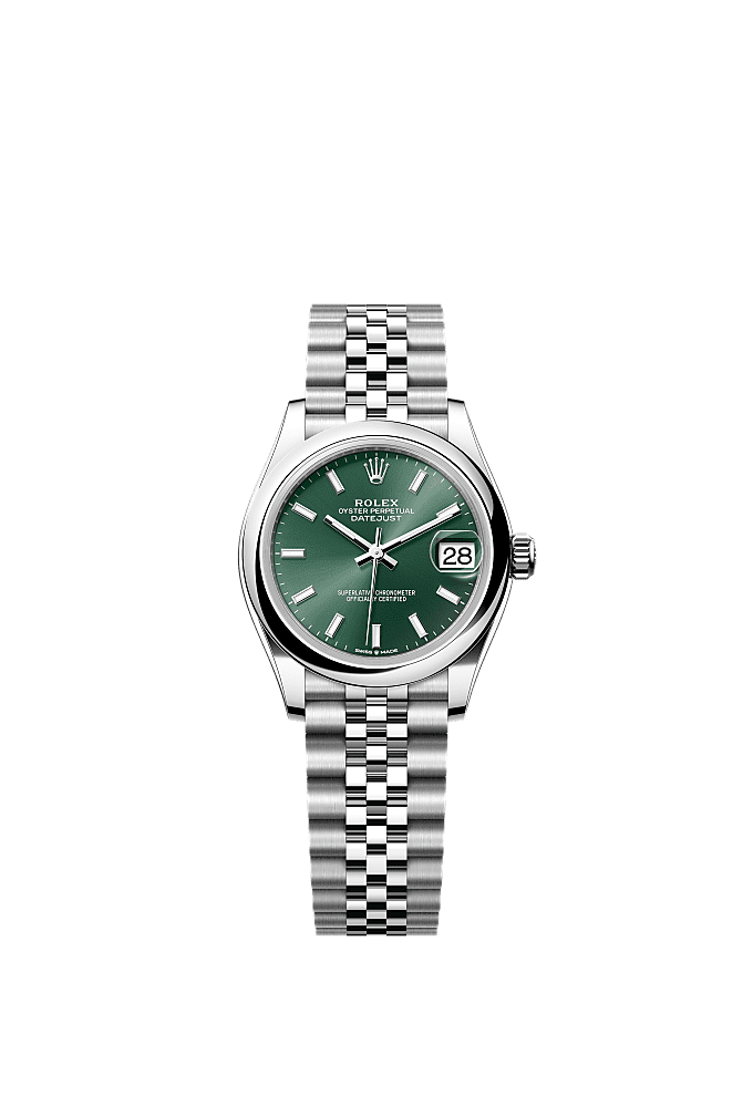 Mint Green dial, Jubilee bracelet