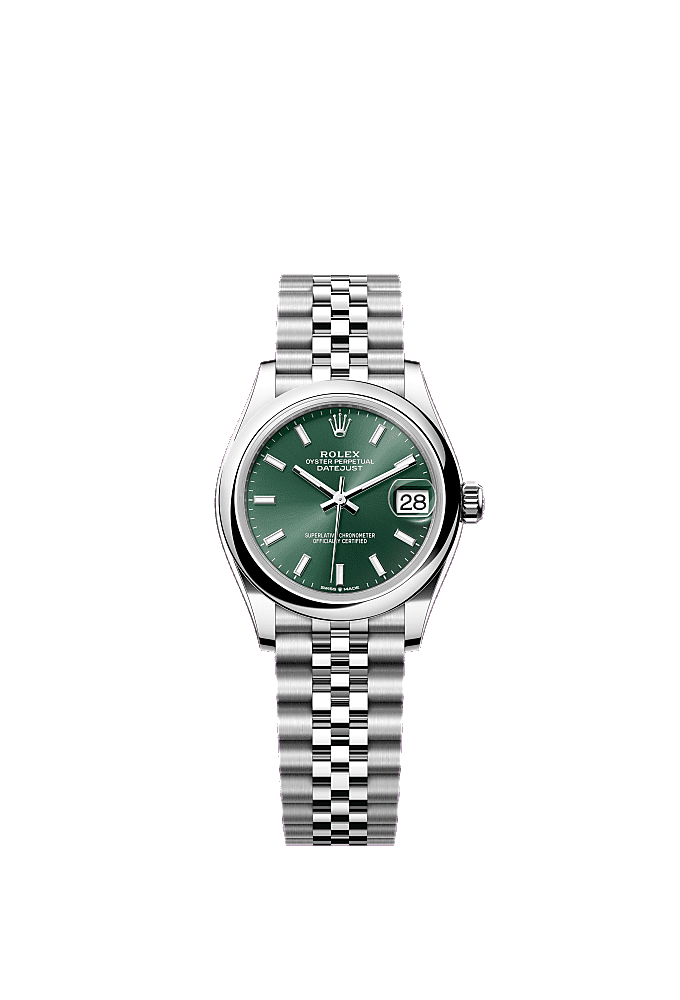 Mint Green dial, Jubilee bracelet