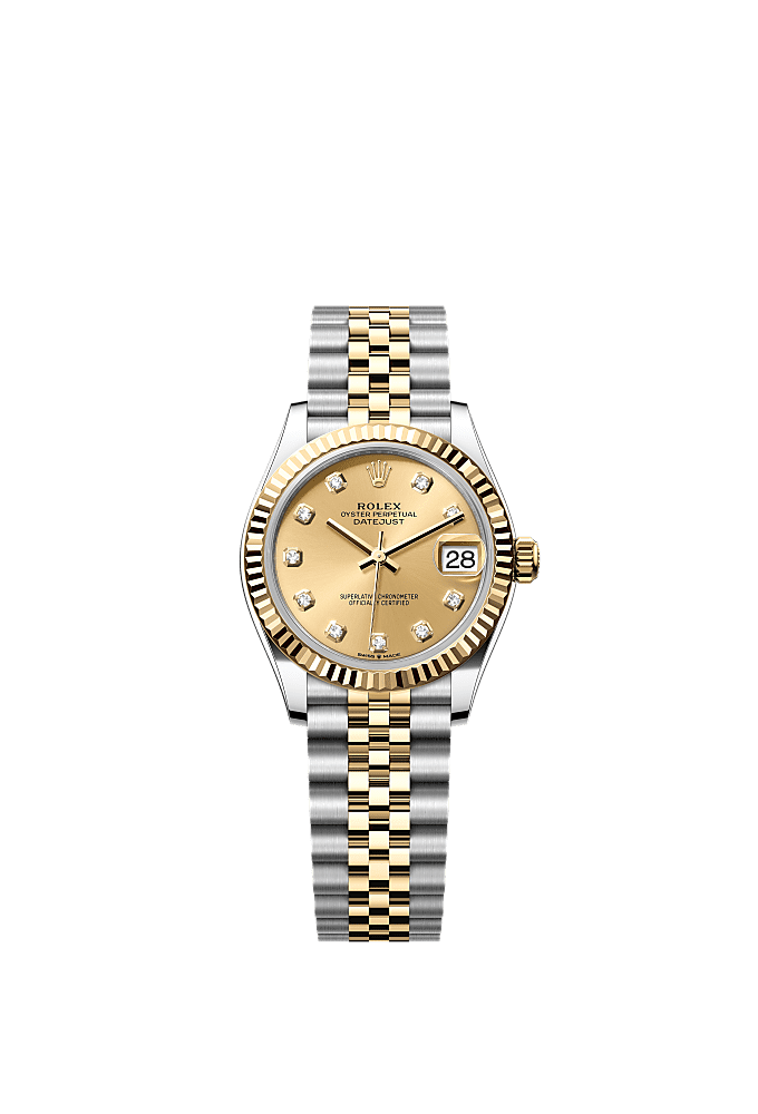Champagne Diamond-Set dial, Jubilee bracelet