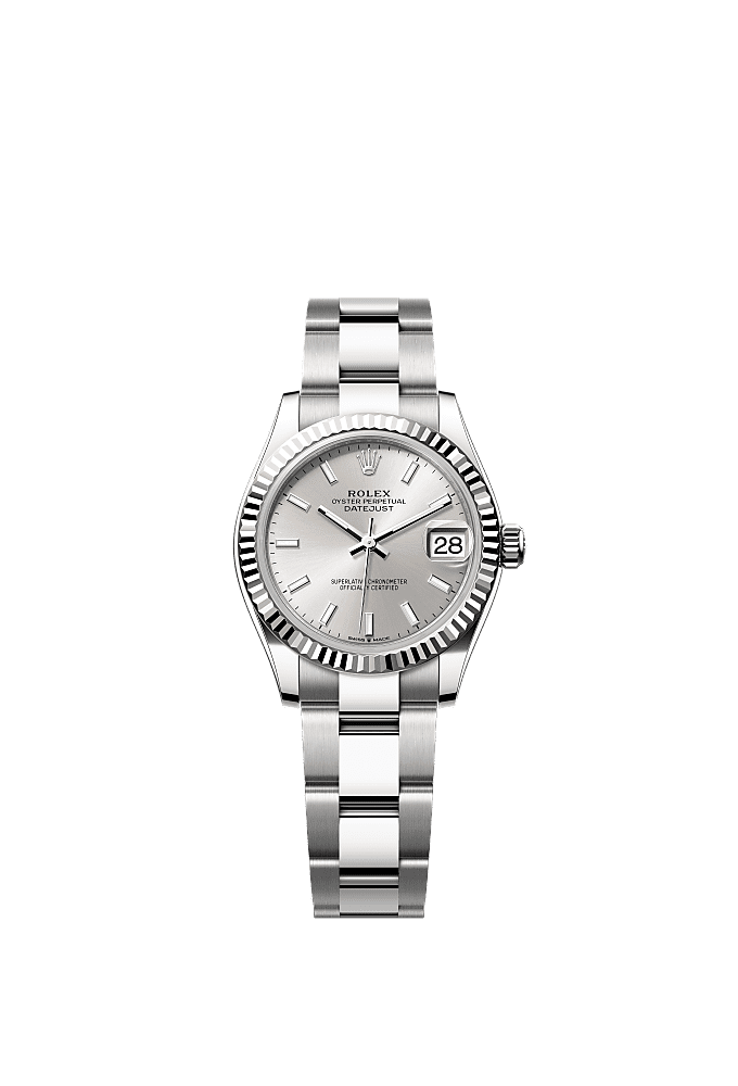 Aubergine Diamond-Set dial, Oyster bracelet