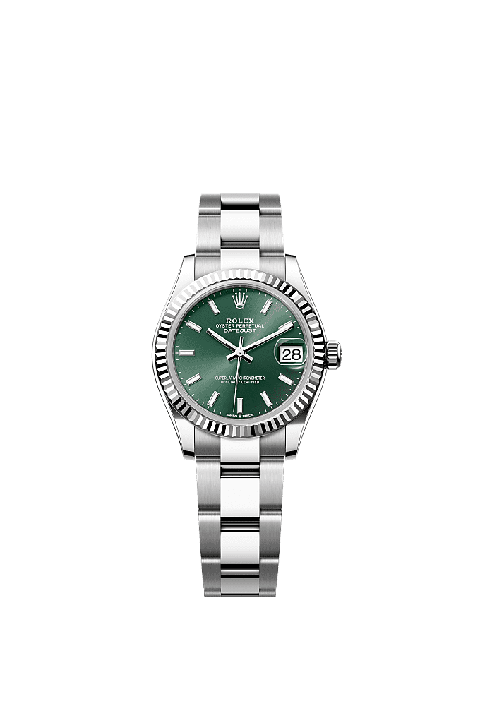 Mint Green dial, Oyster bracelet
