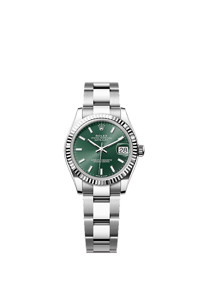 Mint Green dial, Oyster bracelet