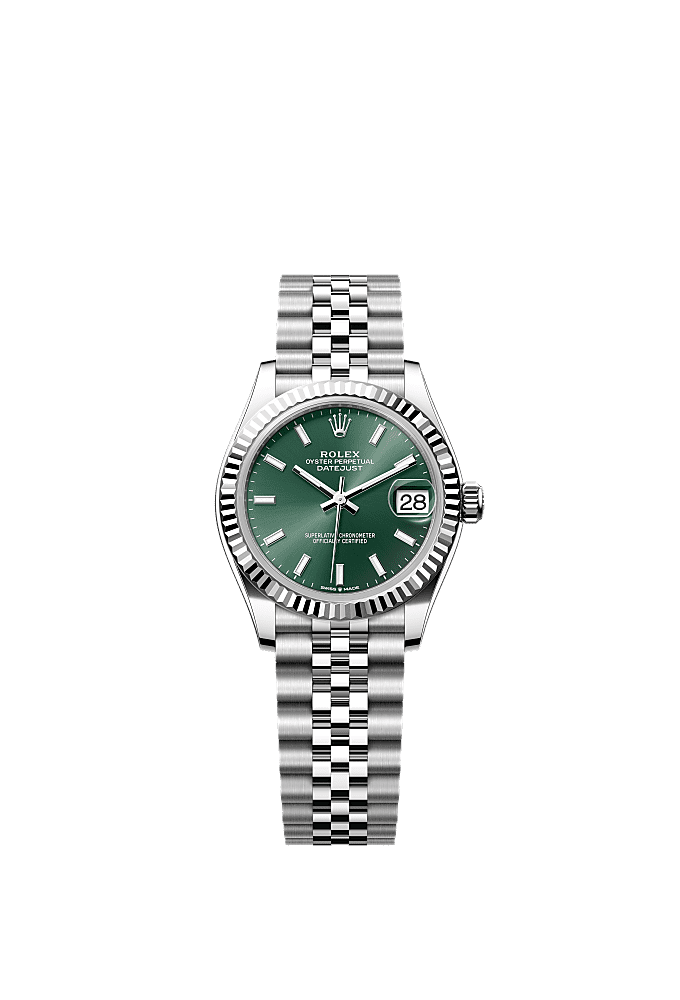 Mint Green dial, Jubilee bracelet