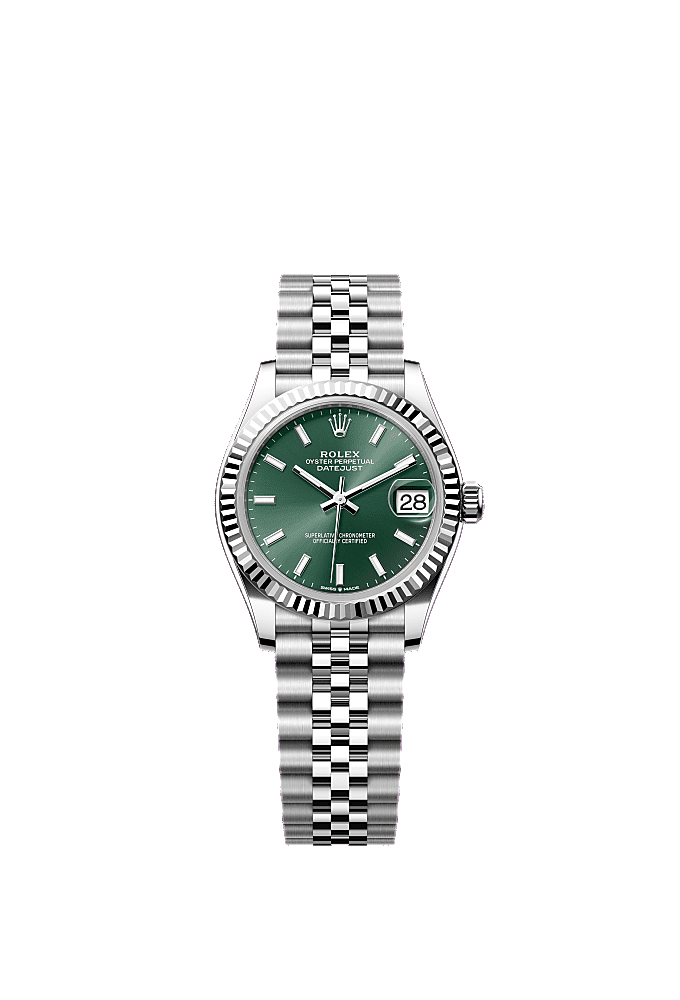 Mint Green dial, Jubilee bracelet