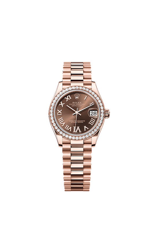 Chocolate Diamond-Set dial, President bracelet