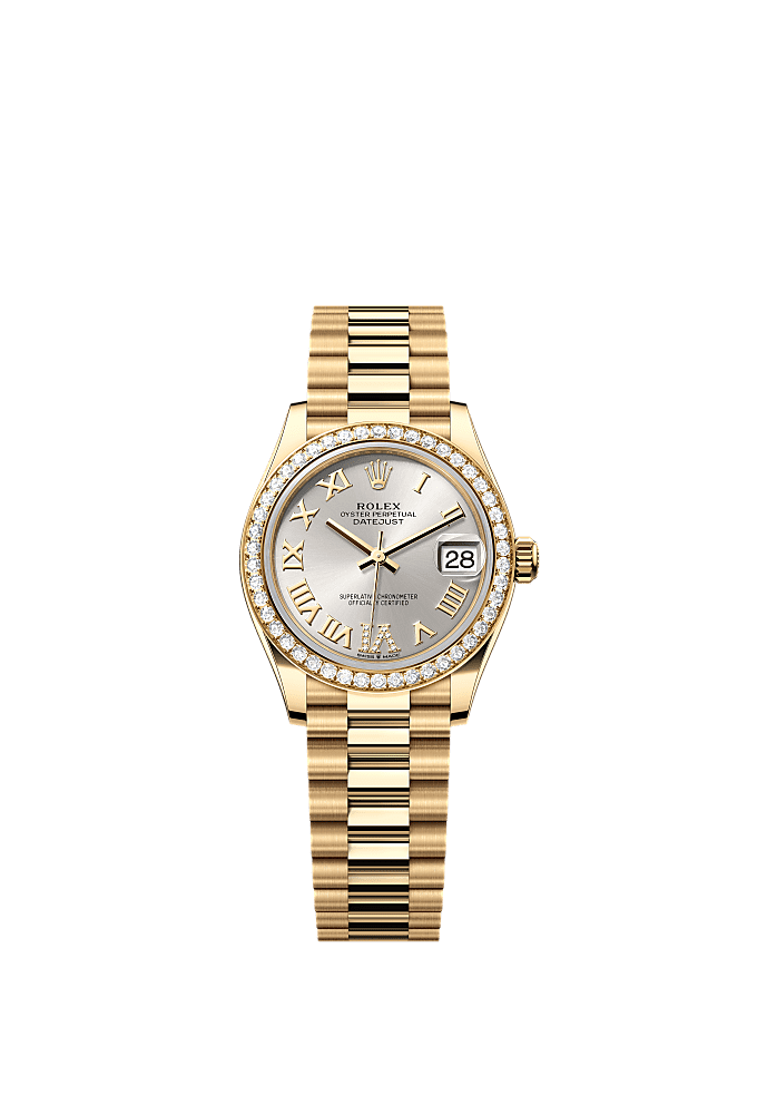 Diamond-Paved dial, President bracelet