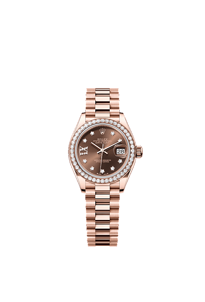 Chocolate Diamond-Set dial, Jubilee bracelet