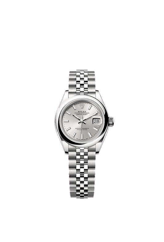 Diamond-Set Silver dial, Oyster bracelet