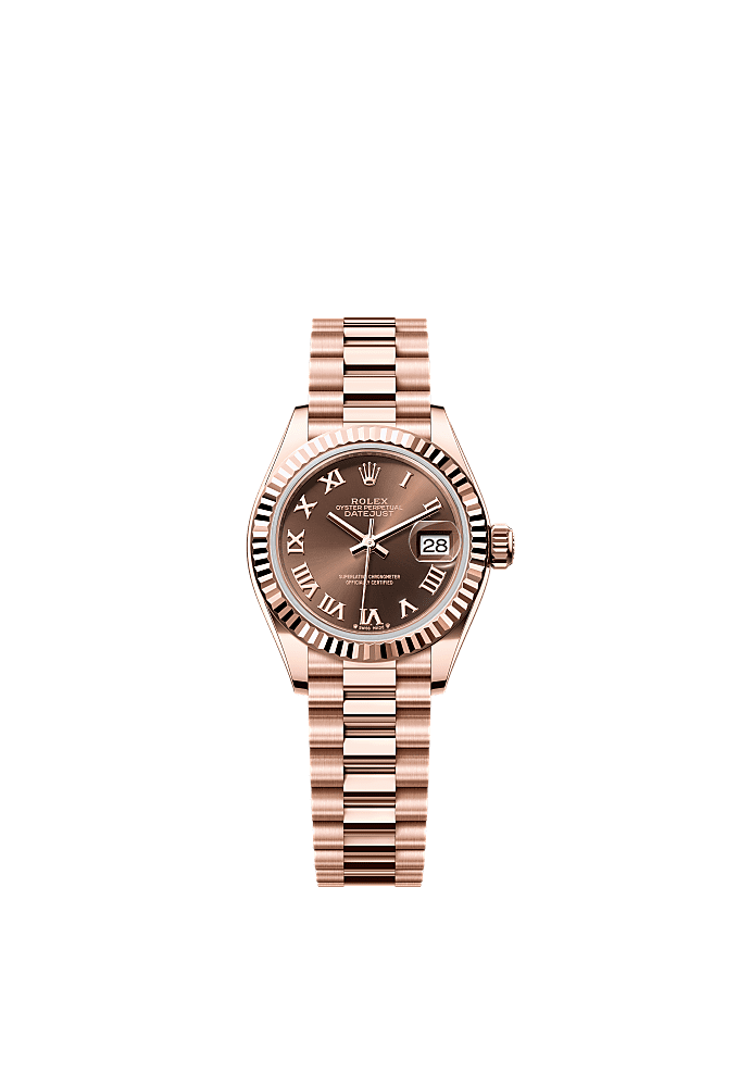 Diamond-Set Chocolate dial, Oyster bracelet