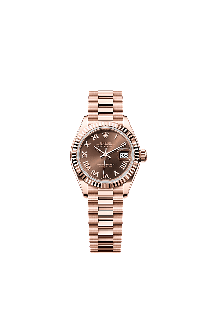 Diamond-Set Chocolate dial, Oyster bracelet