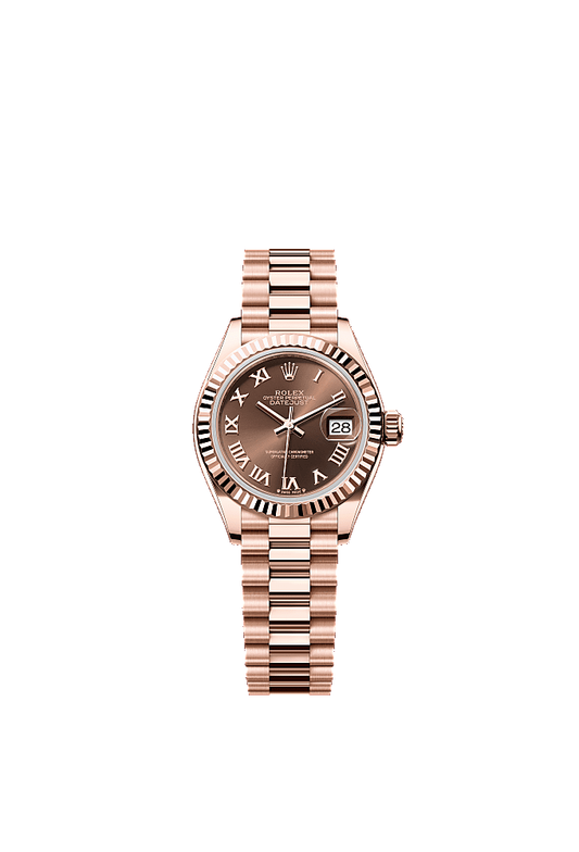 Diamond-Set Chocolate dial, Oyster bracelet