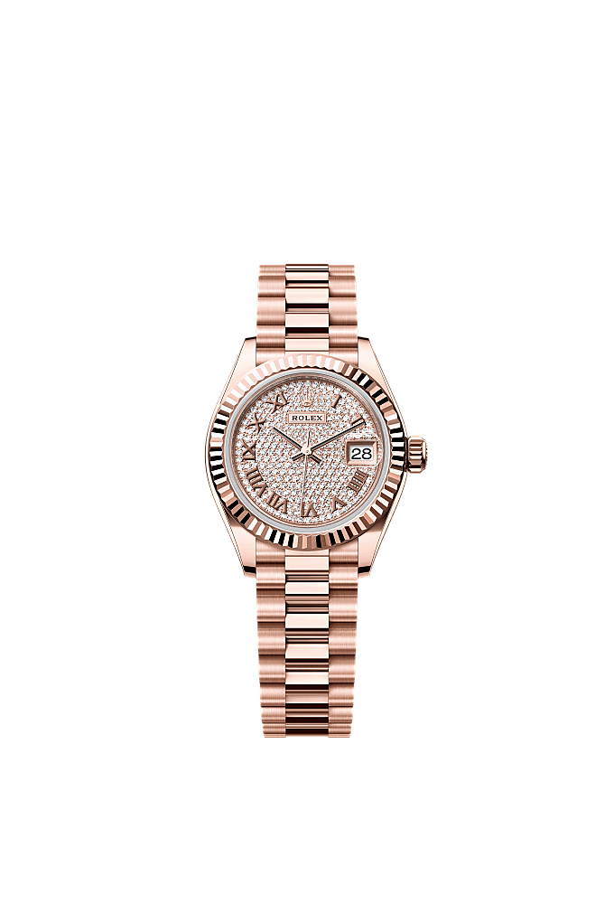 Pink dial, Oyster bracelet
