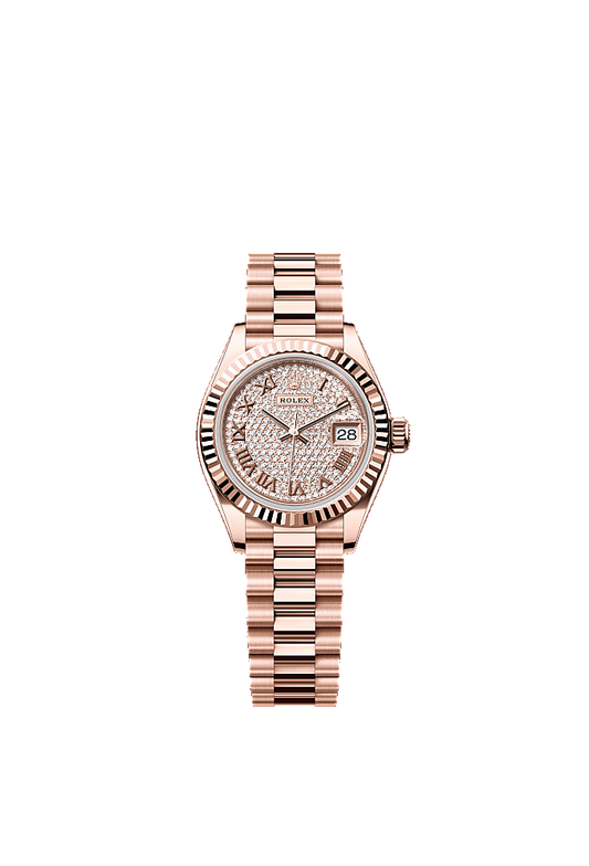 Pink dial, Oyster bracelet