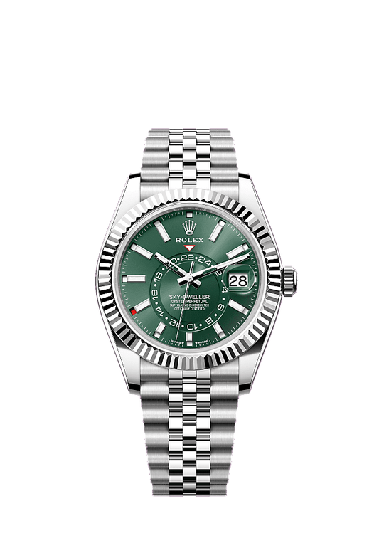 Mint Green dial, Jubilee bracelet