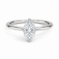 14K Marquise Solitaire — Cathedral