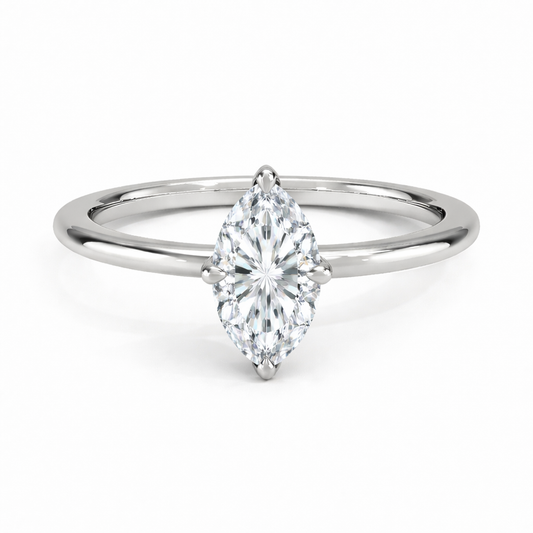 14K Marquise Solitaire — Classic