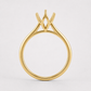14K Marquise Solitaire — Flower Tulip
