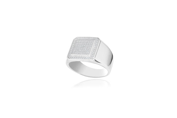 Men's Ring - 925 Sterling Silver - Gold Plated