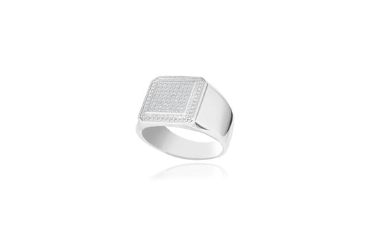 Men's Ring - 925 Sterling Silver - Gold Plated