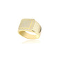 Men's Ring - 925 Sterling Silver - Gold Plated