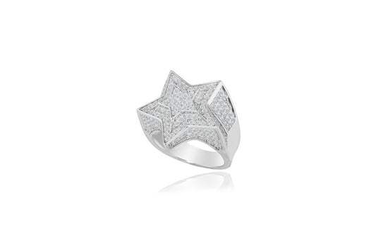 Men's Ring - 925 Sterling Silver - Gold Plated