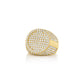 Men's Ring - 925 Sterling Silver - Gold Plated