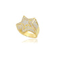 Men's Ring - 925 Sterling Silver - Gold Plated
