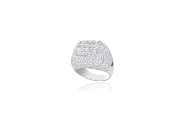 Men's Ring - 925 Sterling Silver - Gold Plated